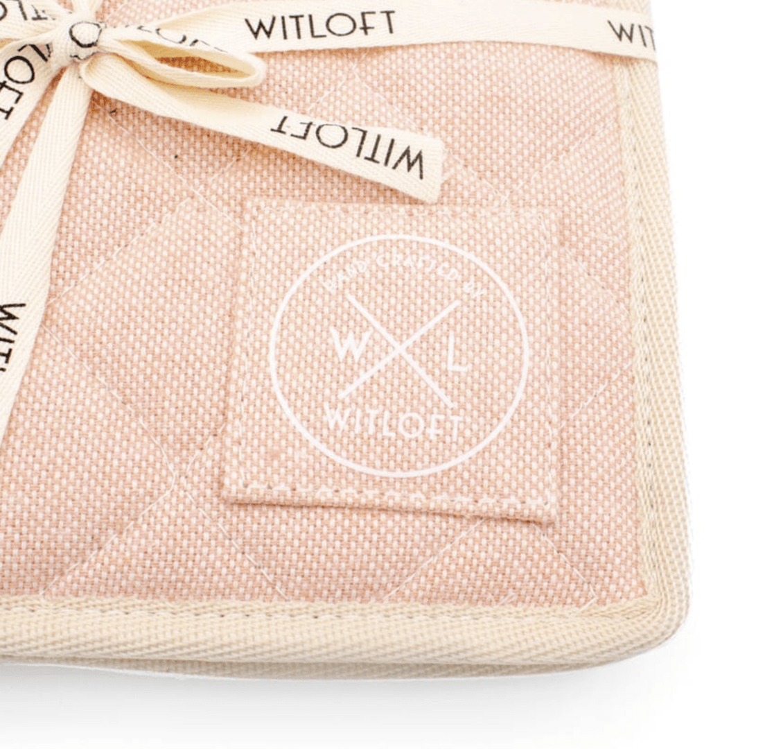 Combekk® Recycled Cotton Potholders - Witloft Salmon (Set of 2) - Importeco
