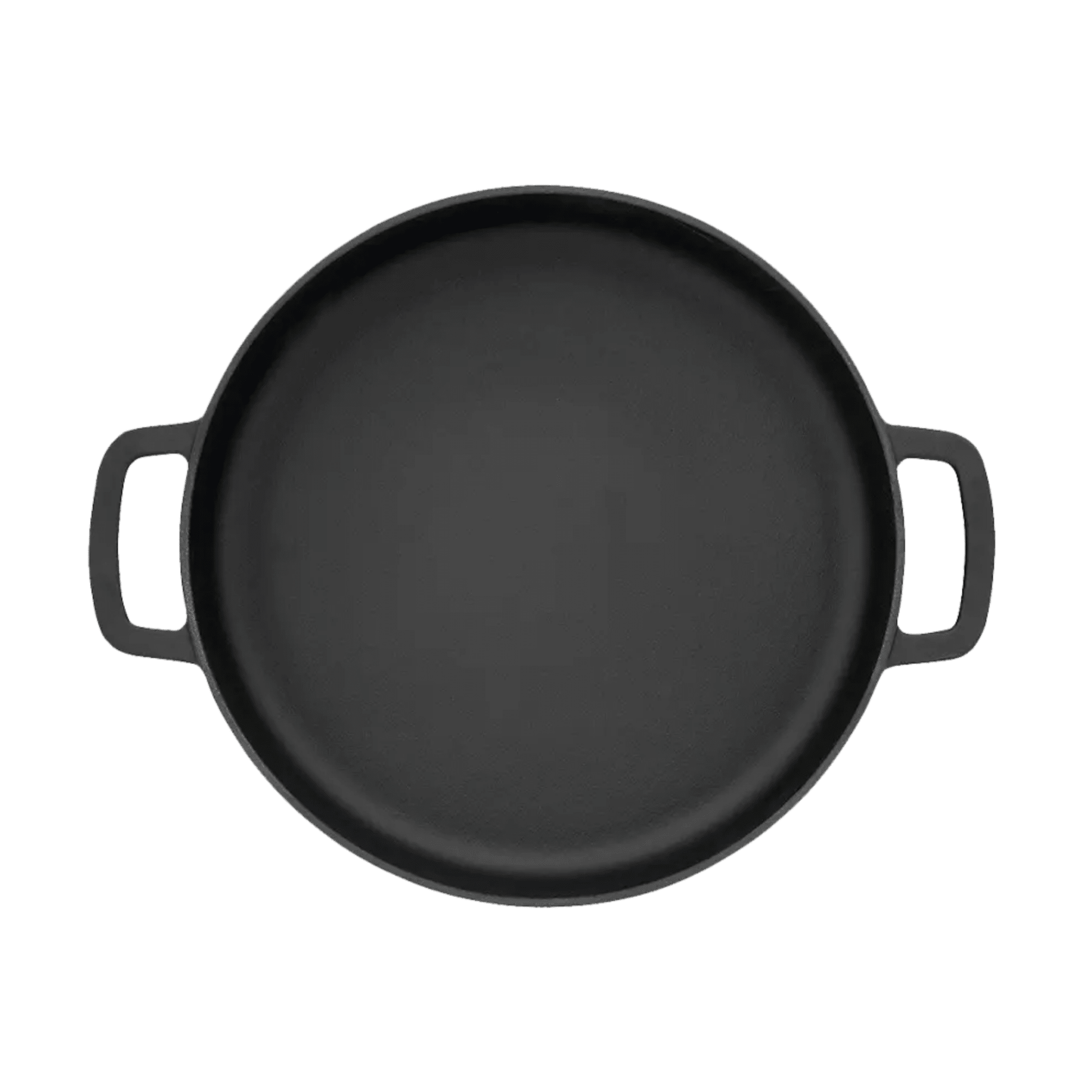 Combekk Sous-Chef Double Handle Fry Pan (28cm) – Enameled Recycled Cast Iron, Black - Importeco