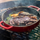 Combekk Sous-Chef Double Handle Fry Pan (28cm) – Enameled Recycled Cast Iron, Red - Importeco