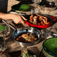 Combekk Sous-Chef Double Handle Fry Pan (28cm) – Enameled Recycled Cast Iron, Red - Importeco