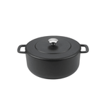 Combekk® Sous-Chef Dutch Oven (24cm) – Enameled Recycled Cast Iron, Black - Importeco