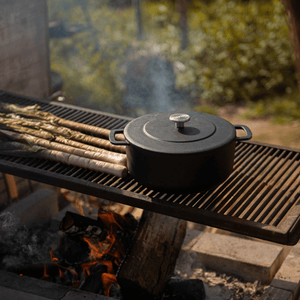 Combekk® Sous-Chef Dutch Oven (24cm) – Enameled Recycled Cast Iron, Black - Importeco