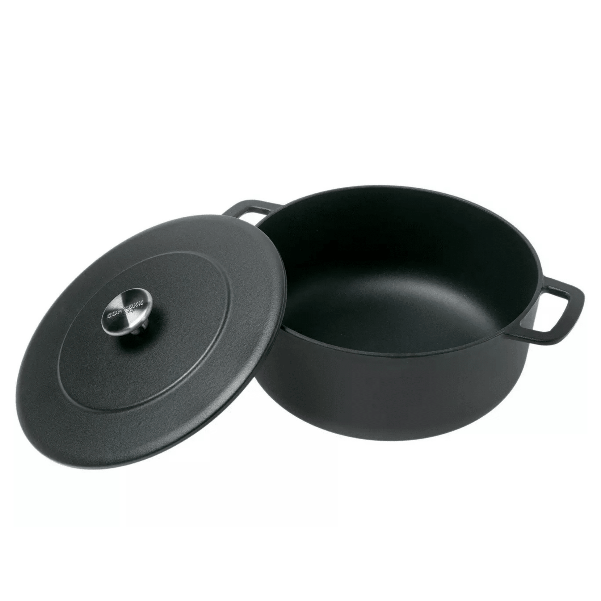 Combekk® Sous-Chef Dutch Oven (24cm) – Enameled Recycled Cast Iron, Black - Importeco
