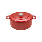 Combekk® Sous-Chef Dutch Oven (24cm) – Enameled Recycled Cast Iron, Red - Importeco
