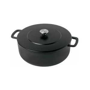 Combekk® Sous-Chef Dutch Oven (28cm) – Enameled Recycled Cast Iron, Black - Importeco