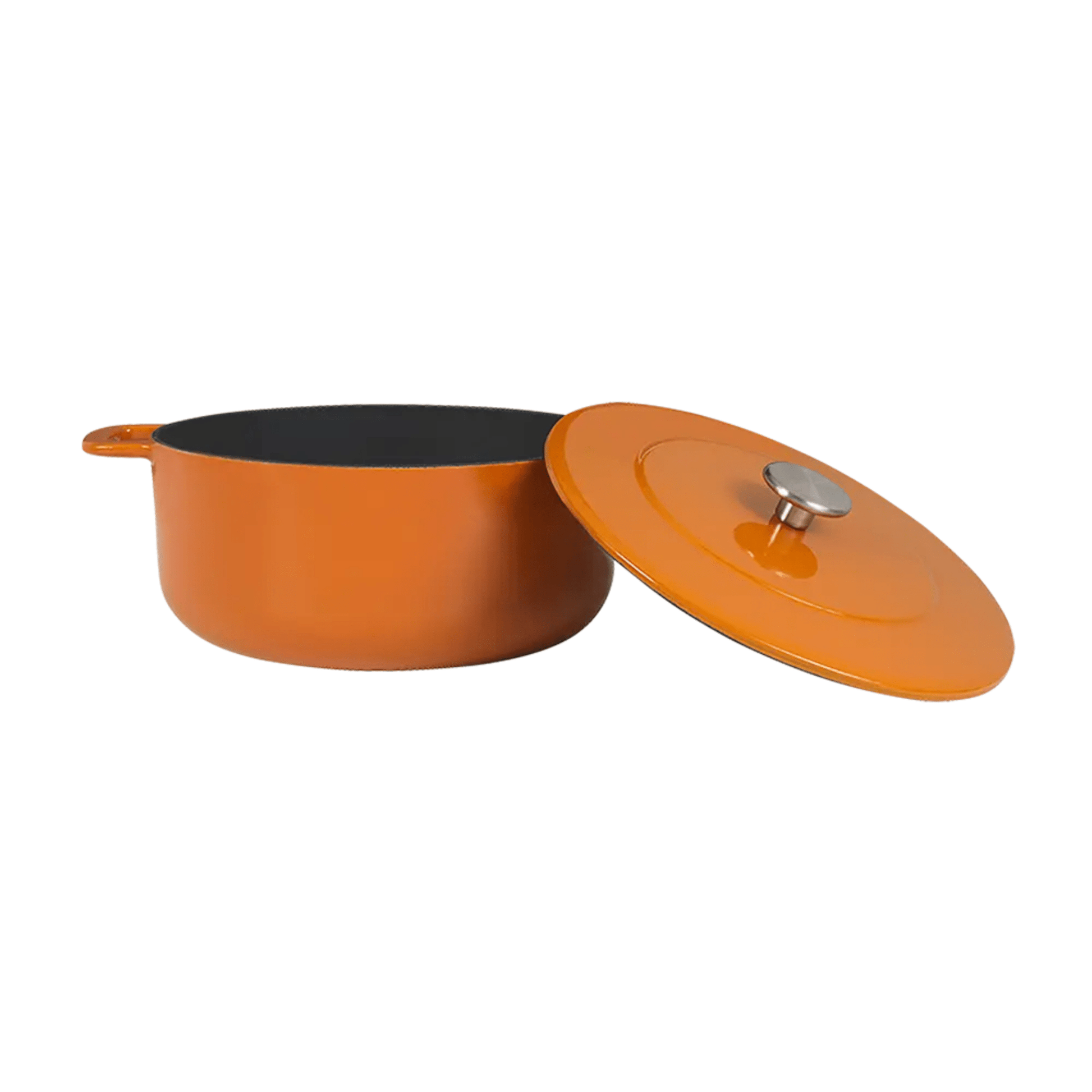 Combekk® Sous-Chef Dutch Oven (28cm) – Enameled Recycled Cast Iron, Orange - Importeco