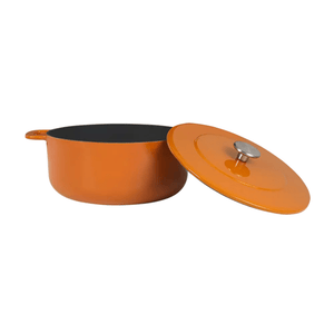 Combekk® Sous-Chef Dutch Oven (28cm) – Enameled Recycled Cast Iron, Orange - Importeco