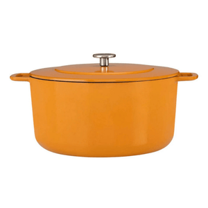 Combekk® Sous-Chef Dutch Oven (32cm) – Enameled Recycled Cast Iron, Orange - Importeco