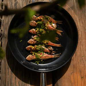 Combekk SUS-Y Ceramic Pro Fry Pan (32cm) – Recycled Stainless Steel with Ceramic Non-Stick - Importeco
