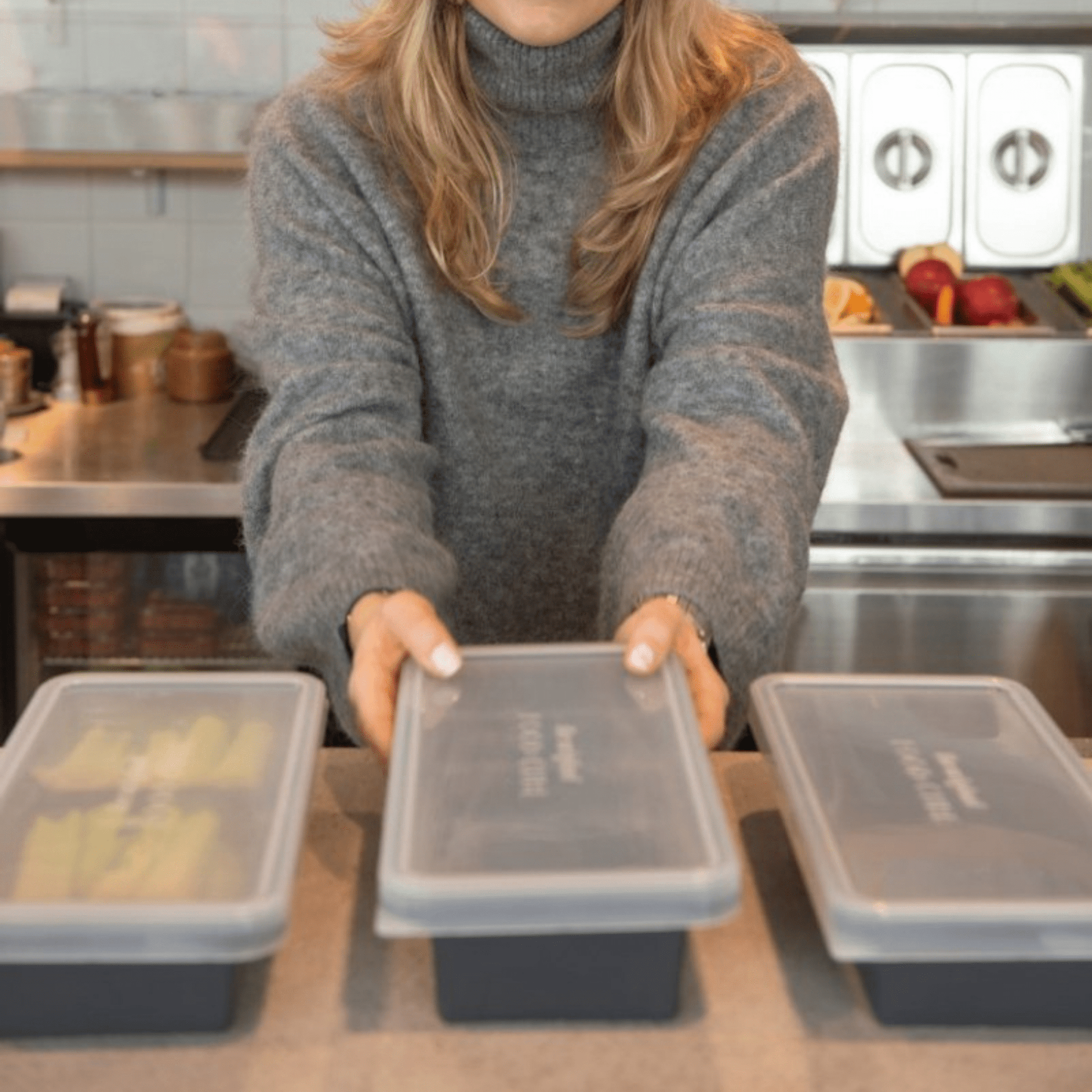 Combekk® The Original Food Cube Tray (1000ml) – Grey - Importeco