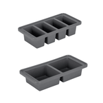 Combekk® The Original Food Cube Tray Set of 2 (250ml & 500ml) – Grey - Importeco