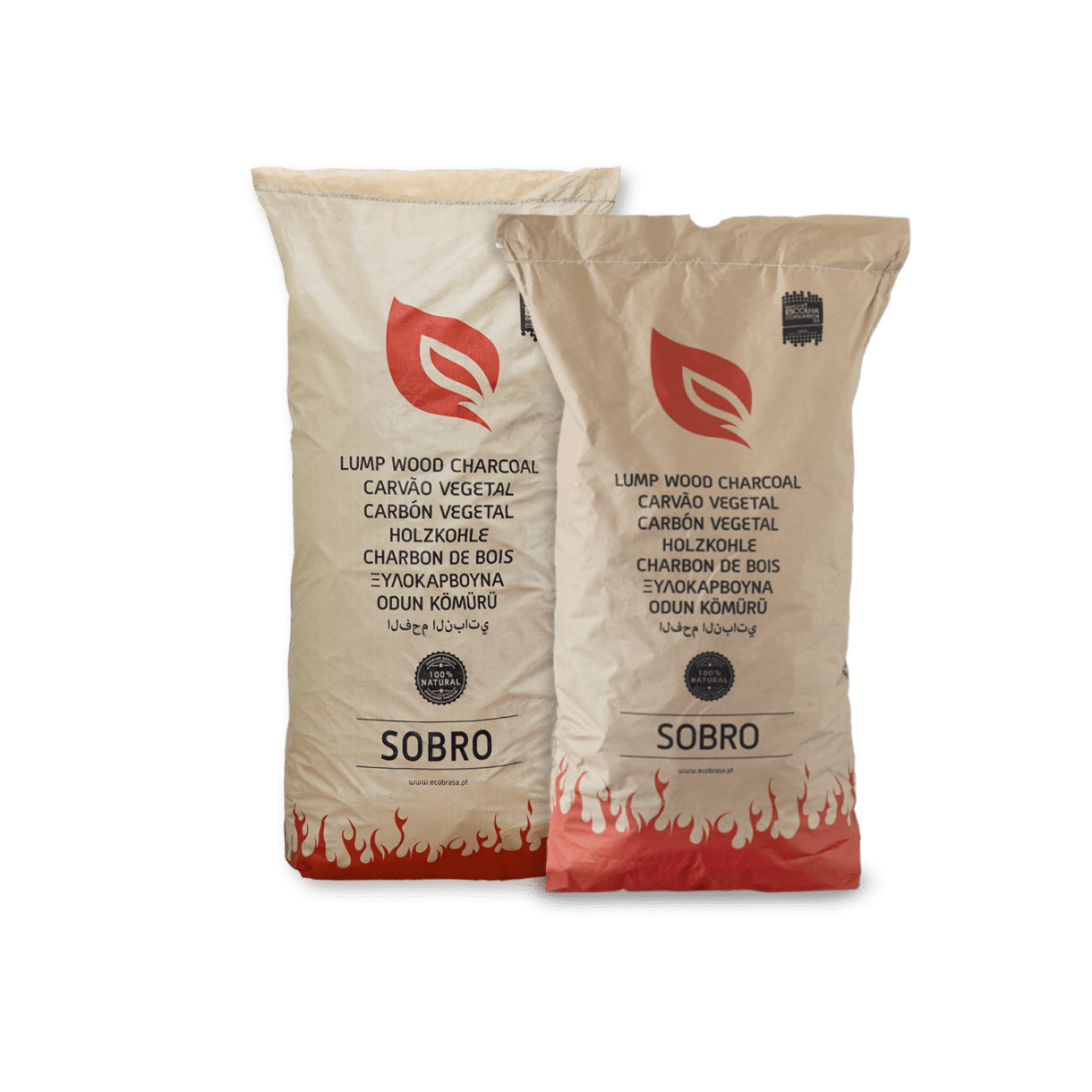 ECOBRASA CARVÃO VEGETAL SOBRO RAFIA ( +/- 14KG) - Importeco
