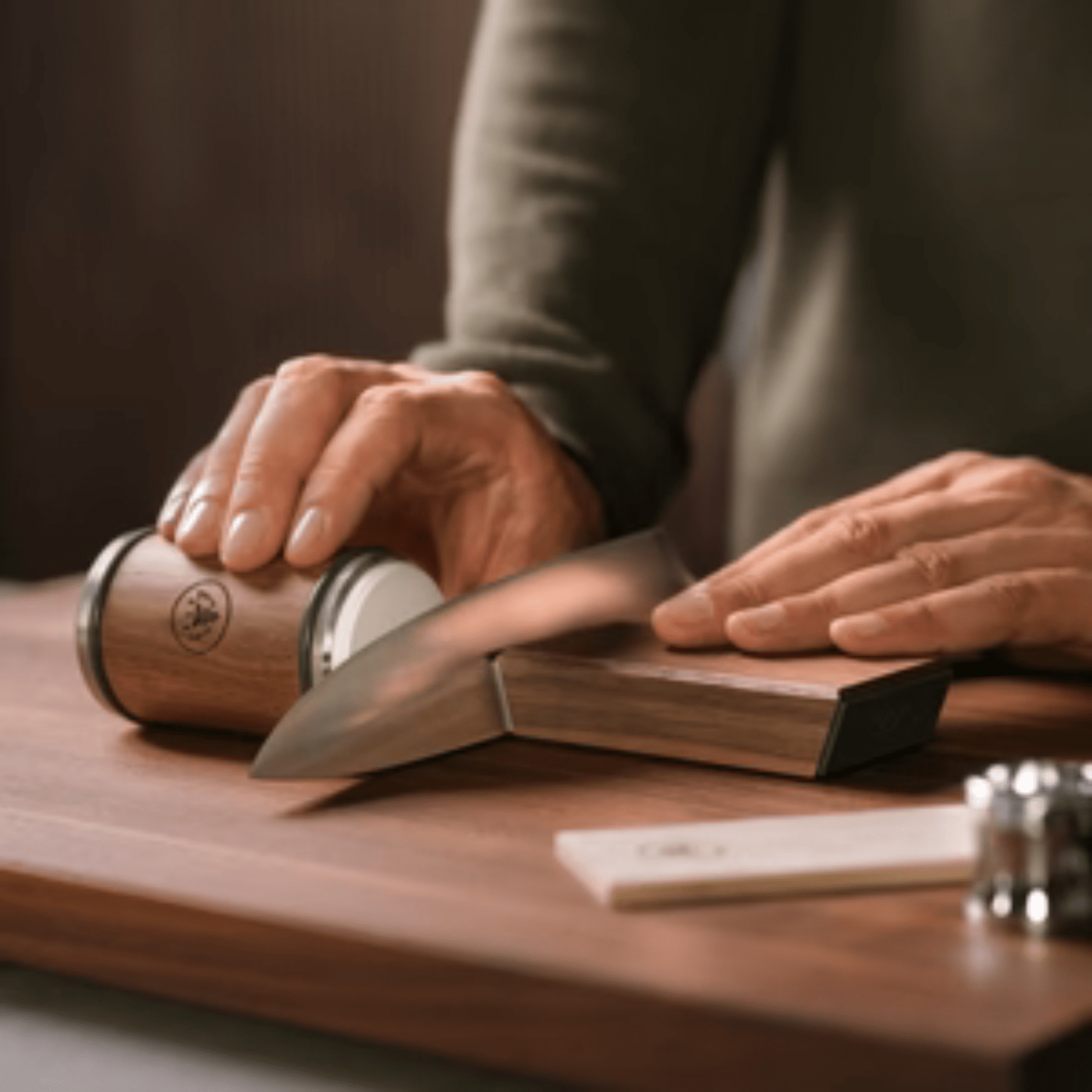 HORL® 3 Rolling Knife Sharpener — Solid Walnut Wood - Importeco