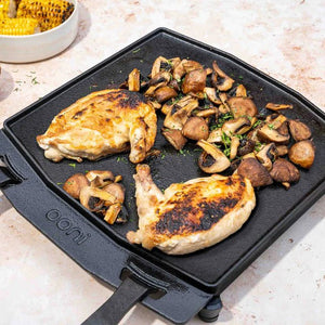 Ooni Cast Iron Dual-Sided Grizzler Plate - Importeco