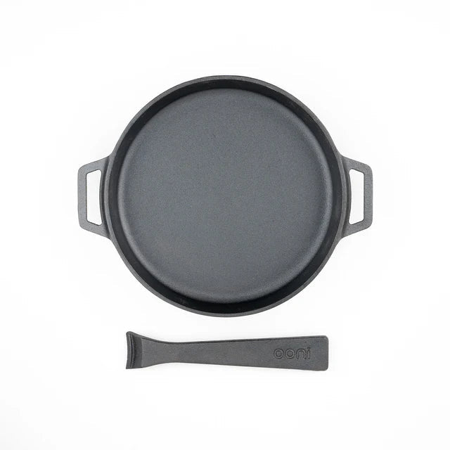 Ooni Cast Iron Skillet Pan | 9-Inch Pizza Oven Skillet - Importeco