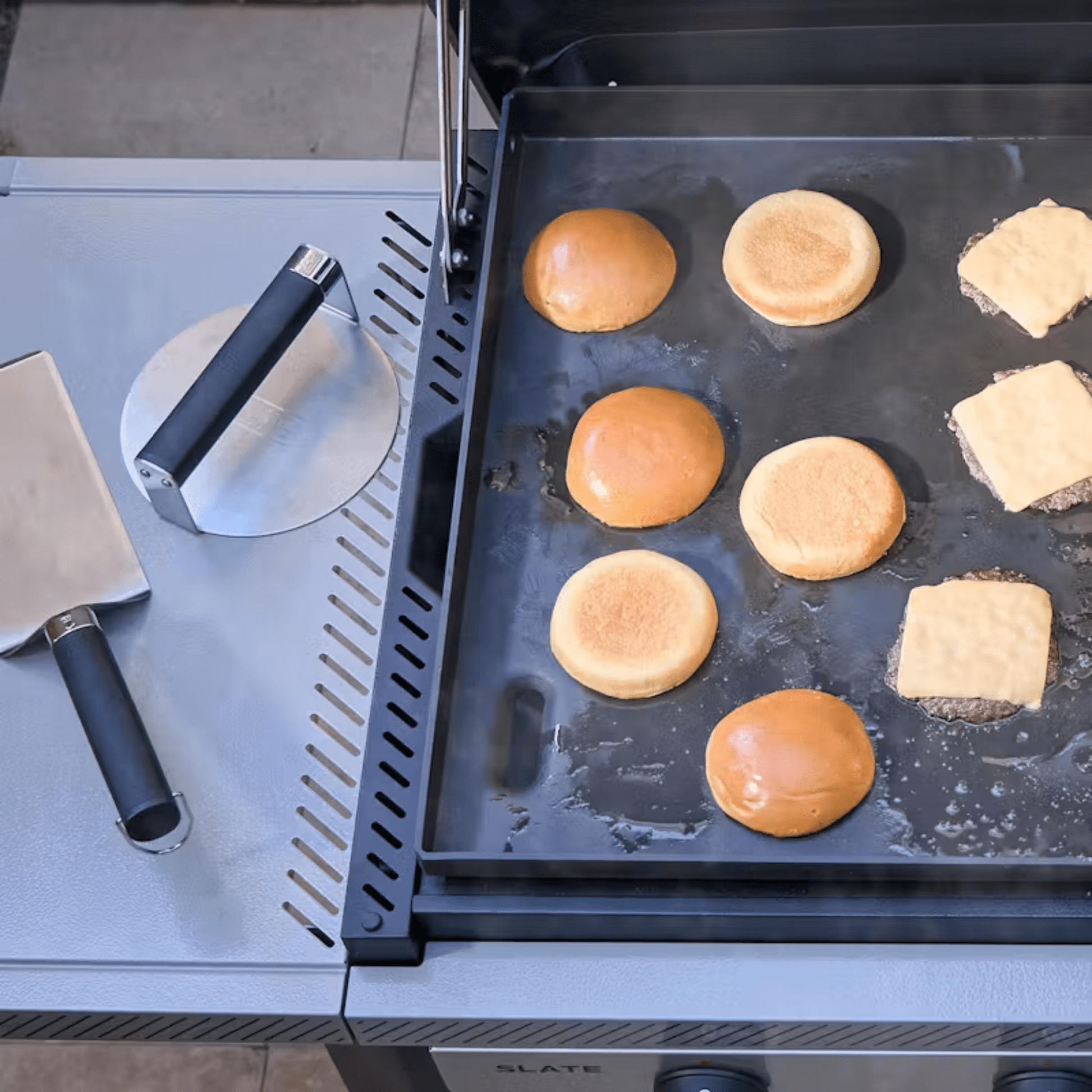 Weber® Stainless Steel Smashed Burger Press - Importeco