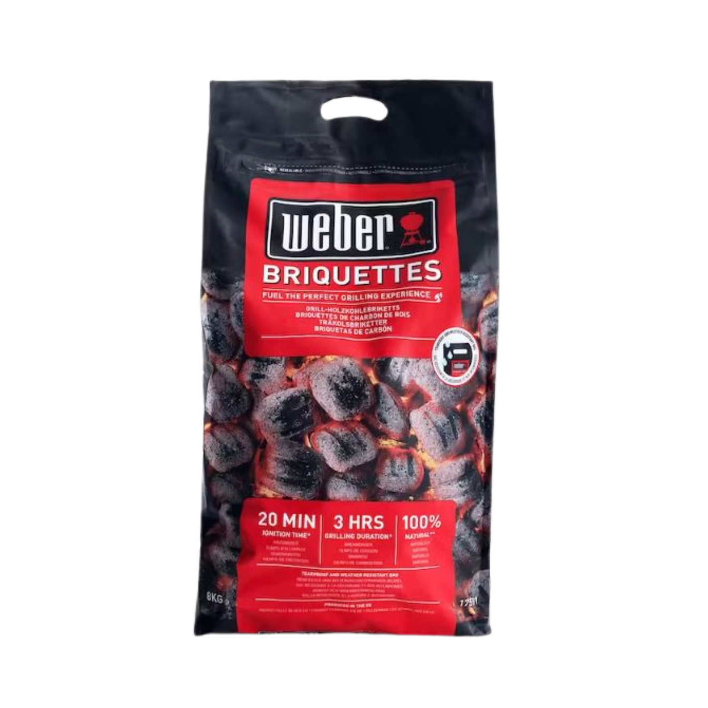8 Kg Bag Weber Briquettes