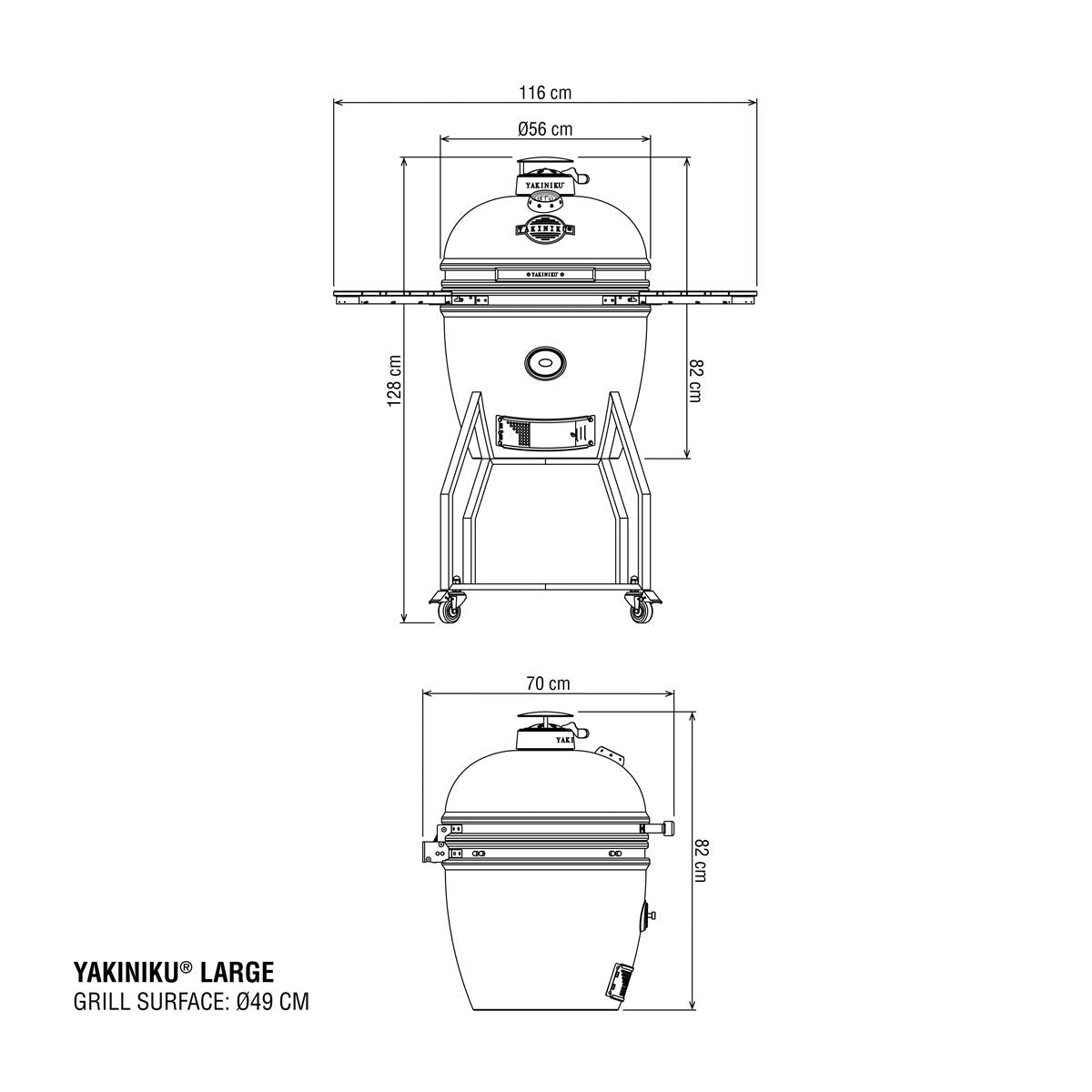YAKINIKU Large Kamado Complete - Importeco